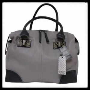 NWT S.E.F. New York Leather And Suede Shoul